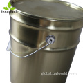 Metal Pail With Lid 5 gallon metal tin buckets for sale Manufactory